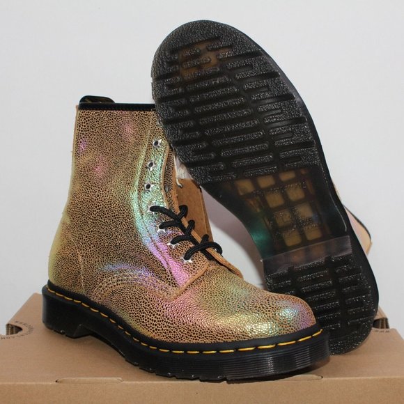 Dr. Martens 1460 Sand Rainbow Ray Leather Lace Up Combat Boots US Women’s Size 6 - Picture 11 of 11
